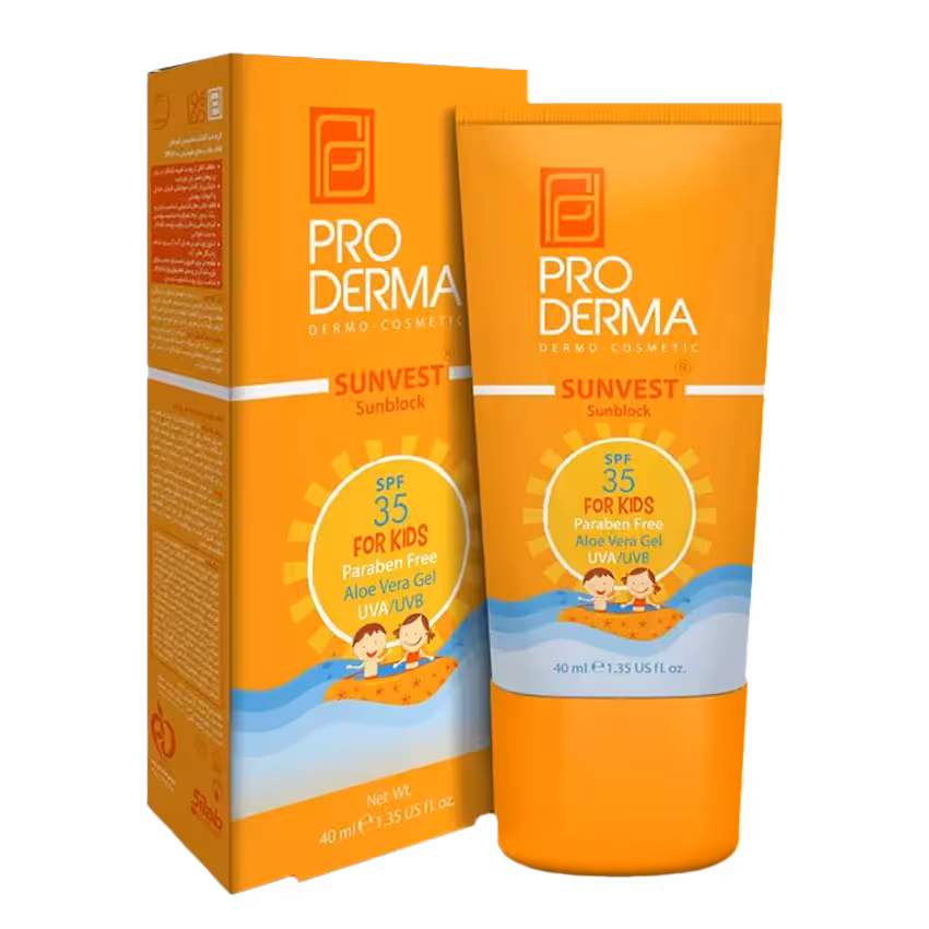 کرم ضد آفتاب کودکان spf35 پرودرما