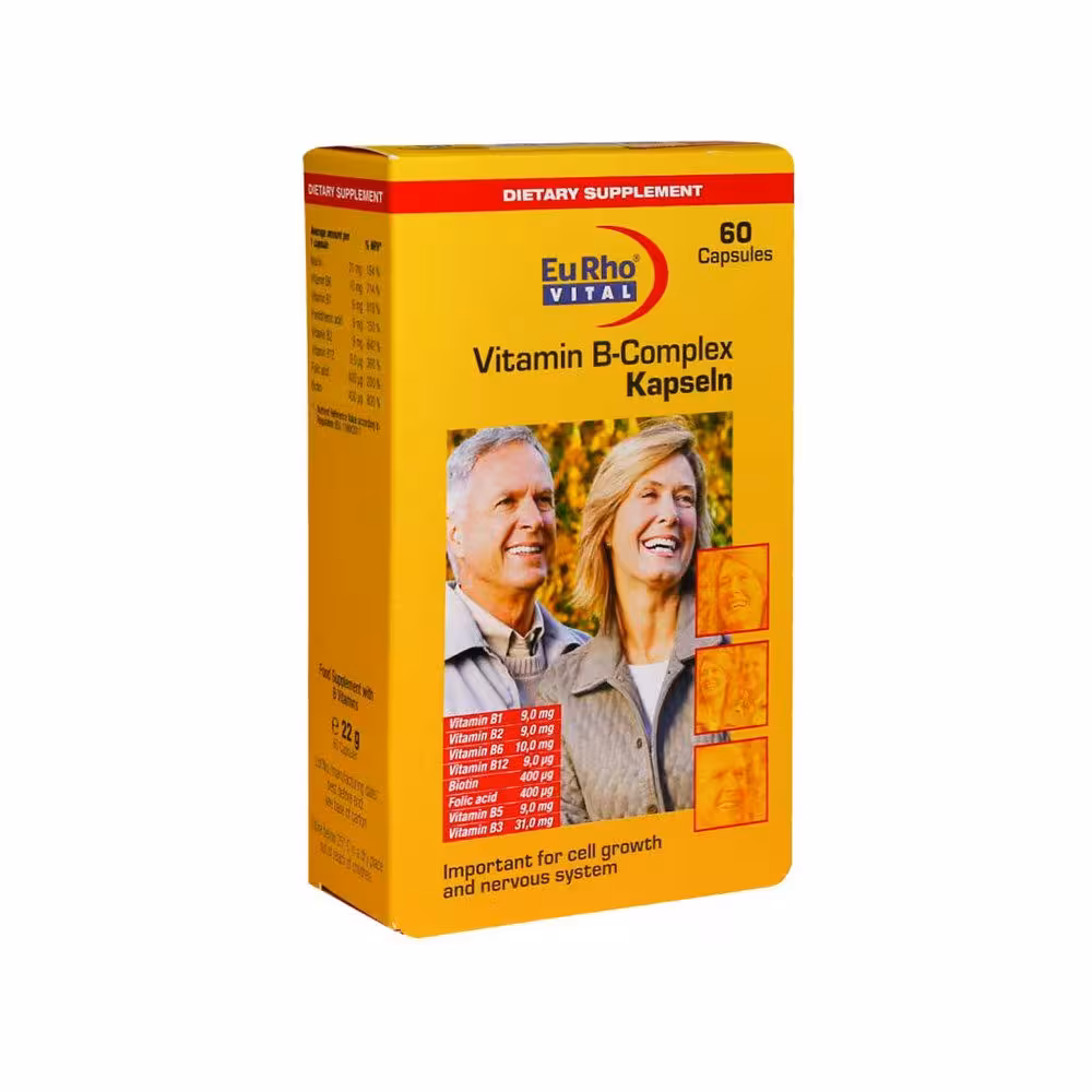 کپسول ویتامین ب کمپلکس یوروویتال | 60 عدد