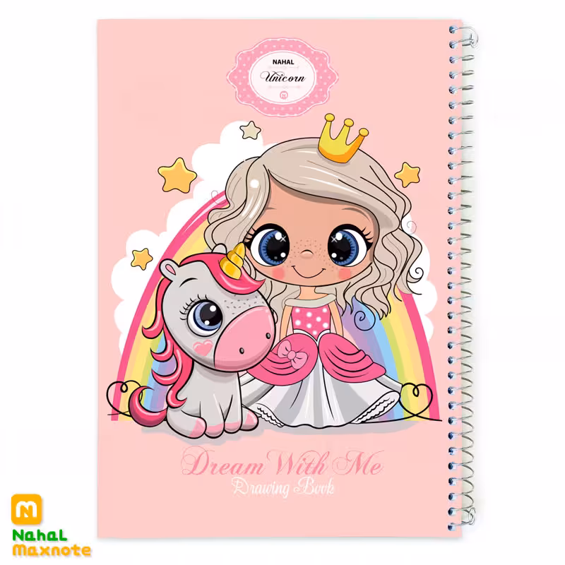 دفتر نقاشی 40 برگ سیمی کـارتونــی کد 3453.طرح 1