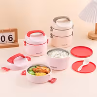 ظرف غذای دو طبقه گرد