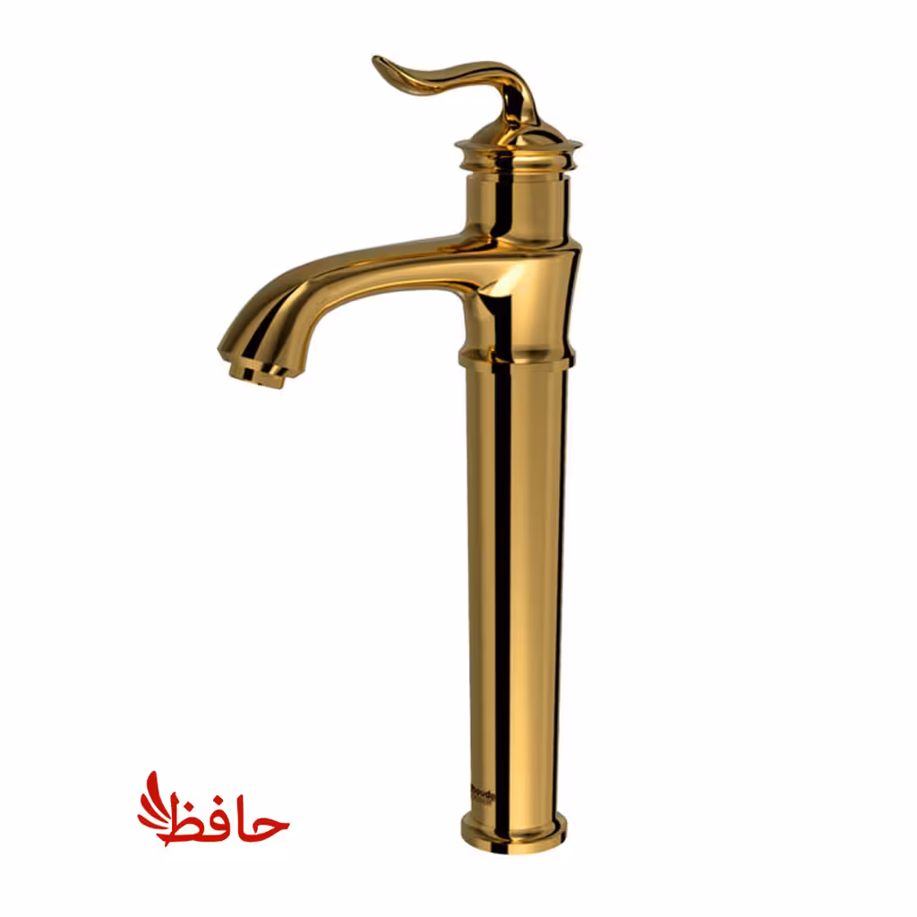 شیر روشویی پایه بلند شودر مدل لوکا طلایی
