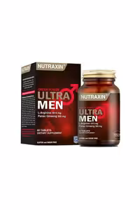 قرص مولتی ویتامین آقایان حاوی جینسینگ و آرژنین Nutraxin - بسته 60 عددی