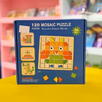 پازل موزاییکی چوبی 120 قطعه