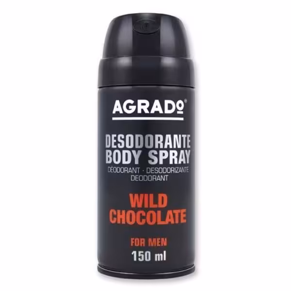اسپری خوشبو کننده بدن مردانه آگرادو مدل Wild Chocolate حجم 150 میلی لیتر