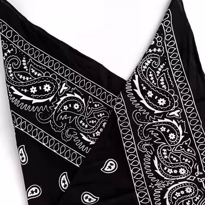 باندانا بته جقه مشکی 64 سانت پارچه ای