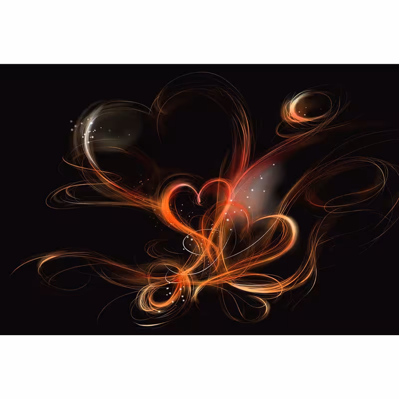 تابلو شاسی طرح عشق و قلب مدل T1228 | دنیای قاب