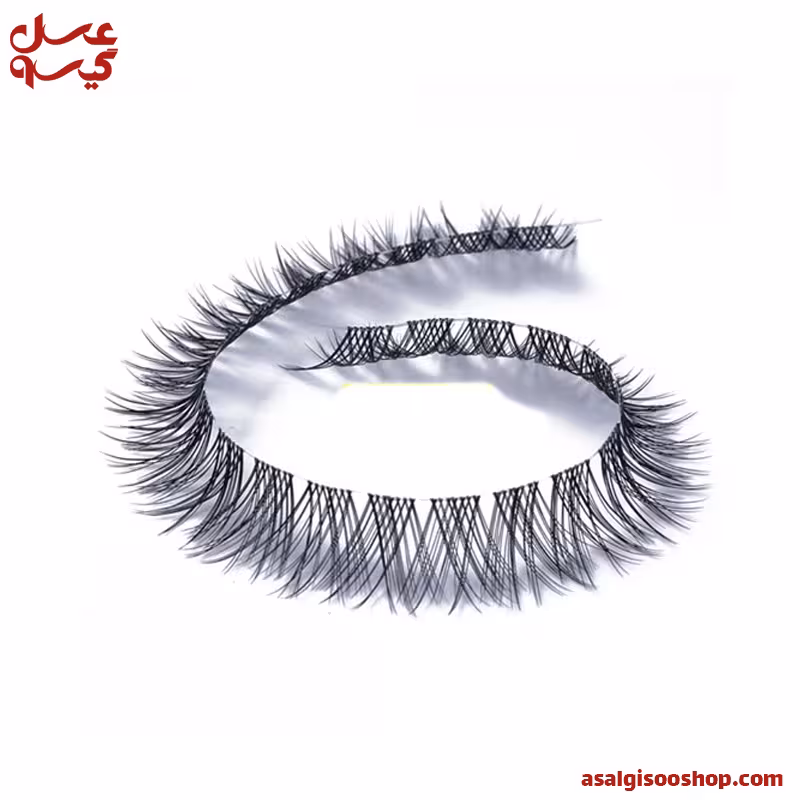 مژه ریسه ای (ریلی) مدل فیشر رنگ مشکی-کد1448