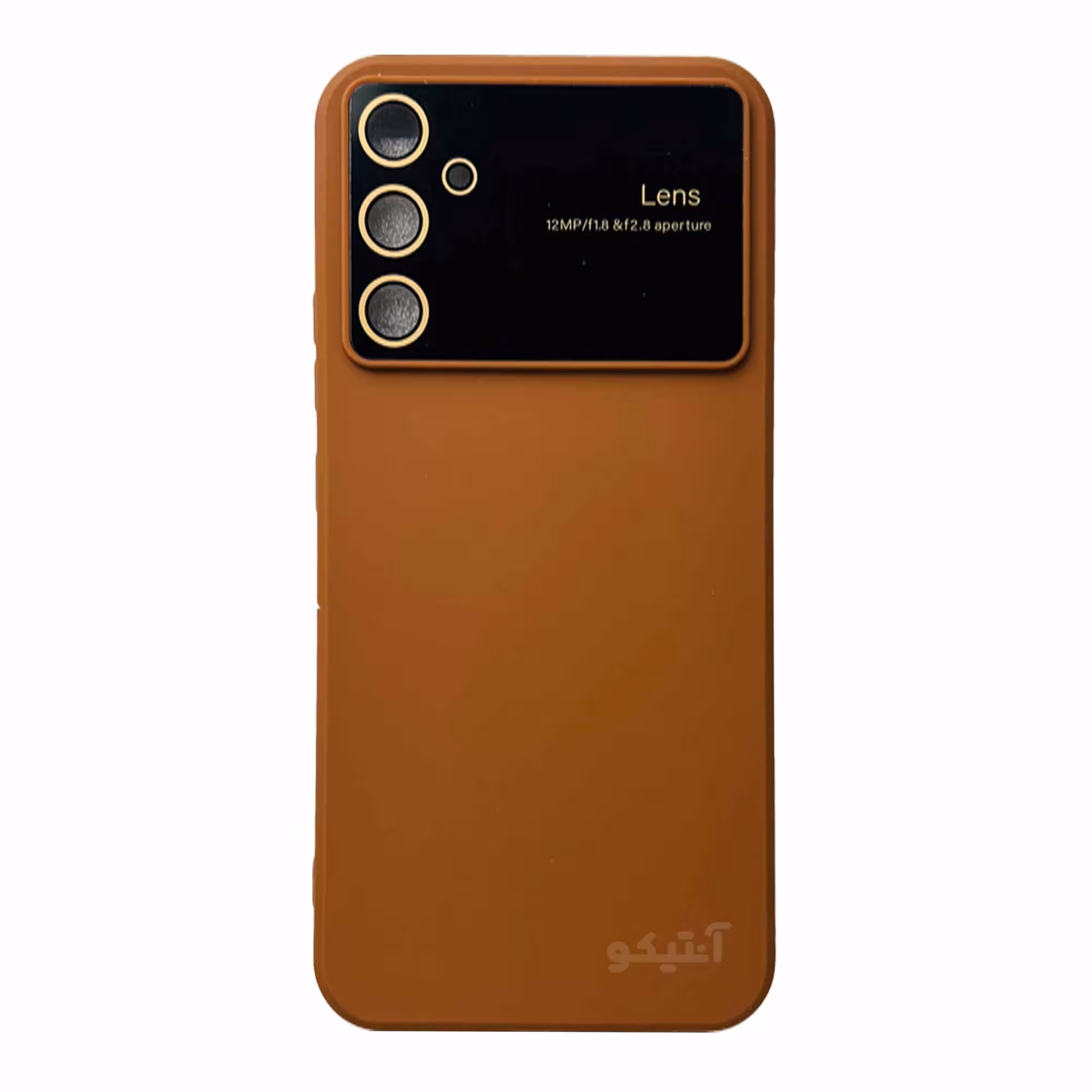 قاب سیلیکونی Camera Lens محافظ لنز دار Samsung A34-قهوه ای