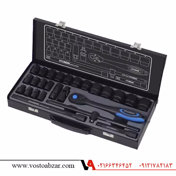 جعبه بکس 26 پارچه فشار قوی 1/2 اینچ هیوندای مدل HT9126