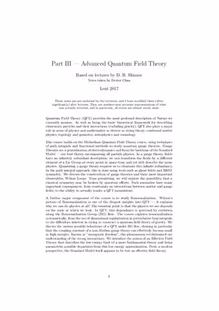 خرید و دانلود نسخه کامل کتاب Advanced Quantum Field Theory
