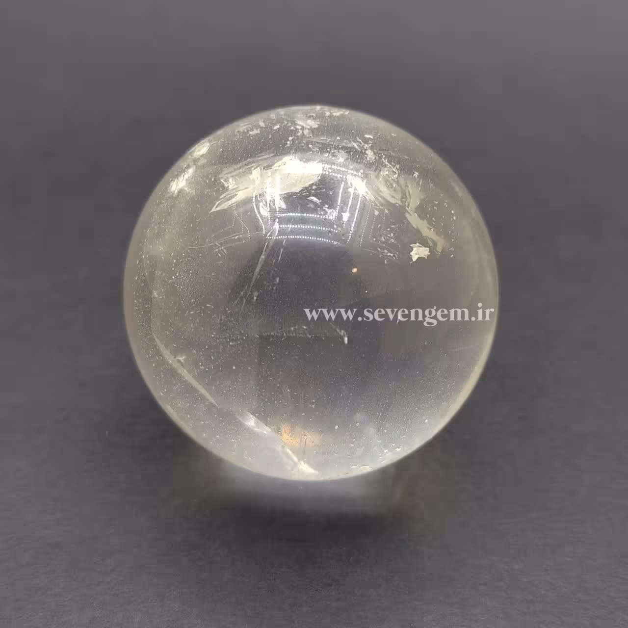 گوی کریستال کوارتز شفاف (کد434)