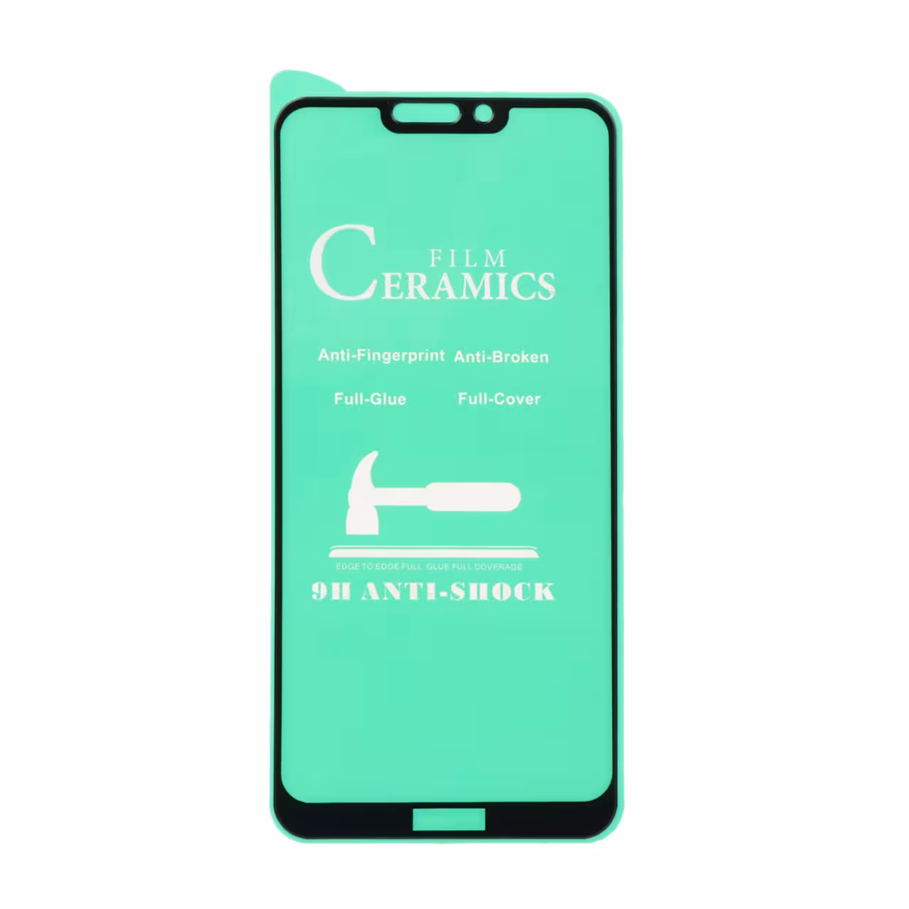 محافظ صفحه نمایش سرامیکی Huawei Honor 8C - Full Cover - مشکی (بدون پک)