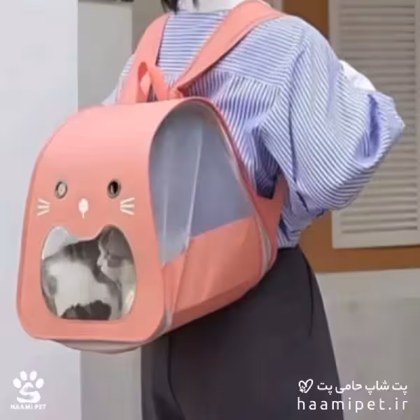 کوله حمل گربه طرح صورت گربه