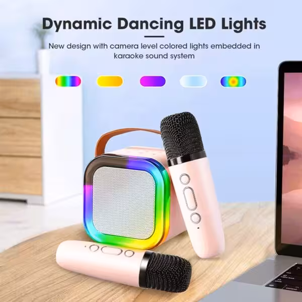 اسپیکر بلوتوثی قابل حمل مدل K12 دو میکروفون