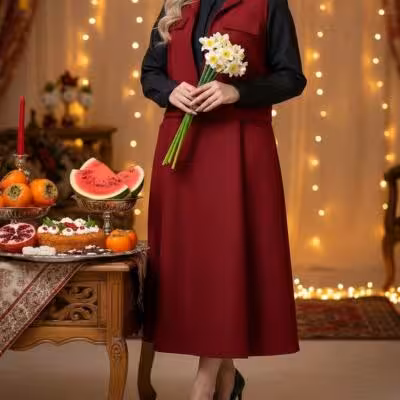 ست جلیقه و پیراهن سوییت