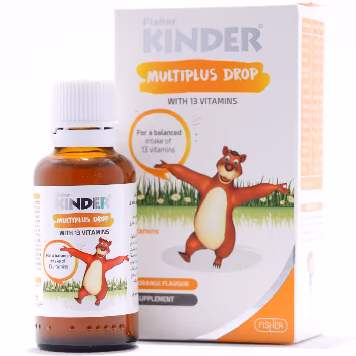 قطره مولتی پلاس فیشر کیندر 30 میلی لیتری