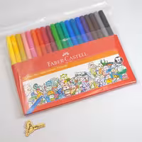 فابرکاستل ماژیک رنگ آمیزی FABER-CASTELL Fibre Tip Colour Markers