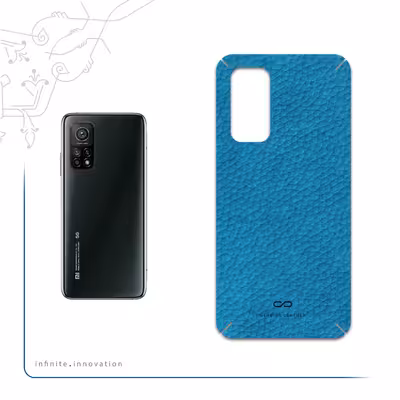 برچسب پوششی ماهوت مدل Blue-Leather مناسب برای گوشی موبایل شیائومی Mi 10T 5G