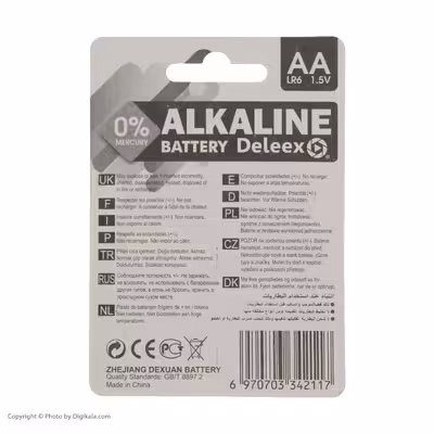 باتری قلمی دلیکس کد 342117 بسته 4 عددی 