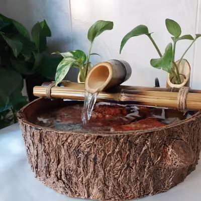 آب نما مدل آرامشبخش طرح چوب