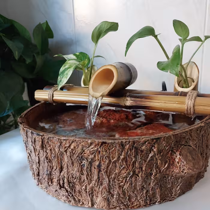 آب نما مدل آرامشبخش طرح چوب