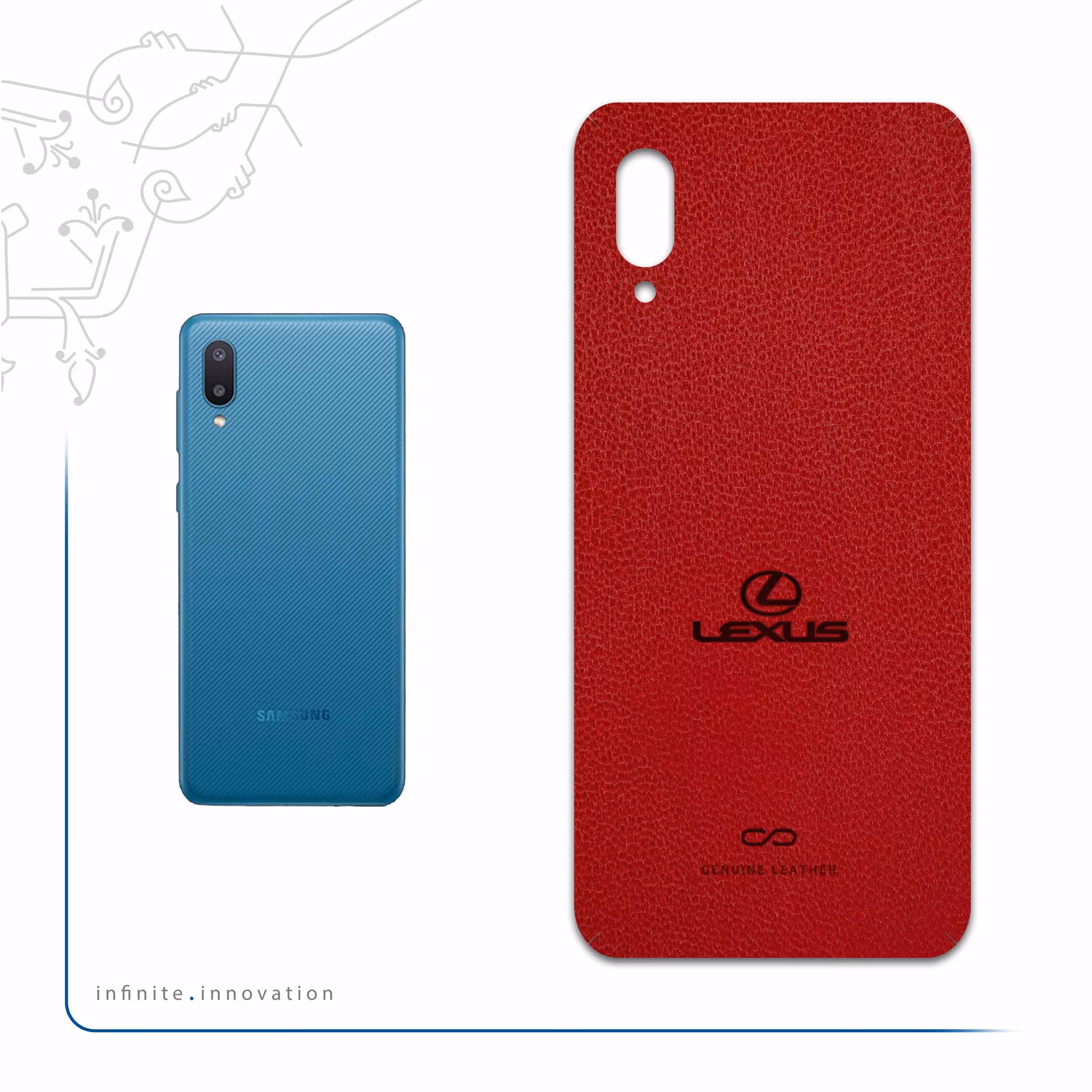 برچسب پوششی ماهوت مدل RL-LXS مناسب برای گوشی موبایل سامسونگ Galaxy M02