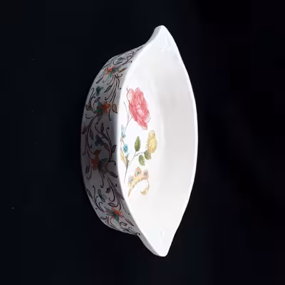 شکلات خوری سرامیکی هیوا طرح بته جقه مدل رز کد 11025368