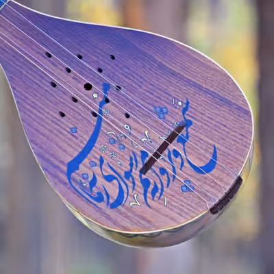 سه تار ایران ساز مدل شمع و پروانه