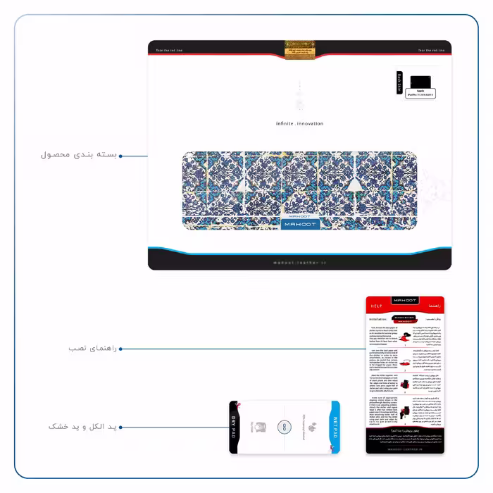 برچسب پوششی ماهوت مدل Iran-Tile1 مناسب برای تبلت اپل iPad Pro 11 2018 A2013
