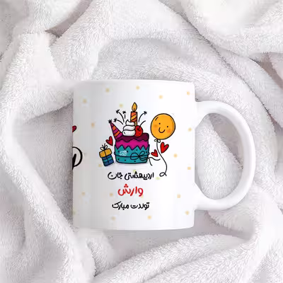 ماگ حس آمیزی طرح اردیبهشتی جان مدل وارش 