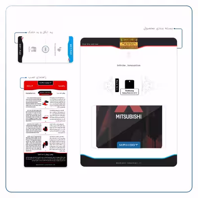 برچسب پوششی ماهوت مدل Mitsubishi Motor مناسب برای تبلت سامسونگ Galaxy Note 8.0 2013 N5100