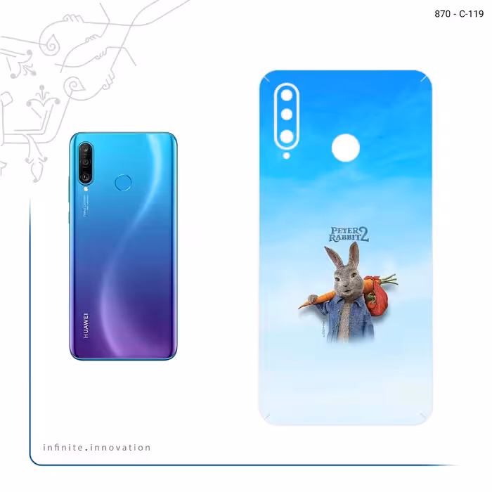 برچسب پوششی ماهوت مدل Peter Rabbit مناسب برای گوشی موبایل هوآوی P30 Lite (48 MP Camera)