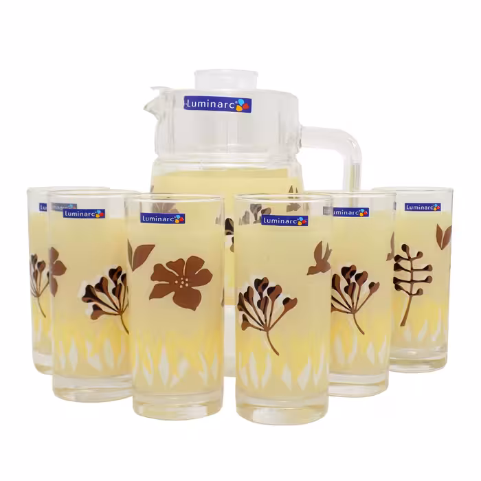 سرویس پارچ و لیوان 7 پارچه لومینارک مدل HEVEA