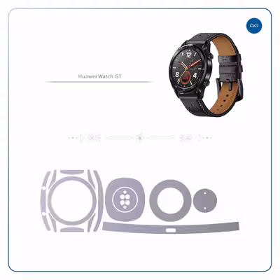 برچسب ماهوت طرح Matte-Silver مناسب برای ساعت هوشمند هوآوی Watch GT