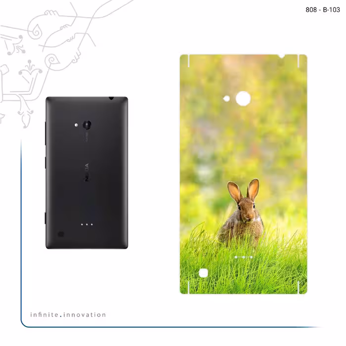 برچسب پوششی ماهوت مدل Rabbit مناسب برای گوشی موبایل نوکیا Lumia 720