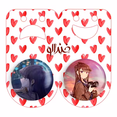 پیکسل خندالو مدل انیمه کومی سان کد 1606416063 مجموعه 2 عددی