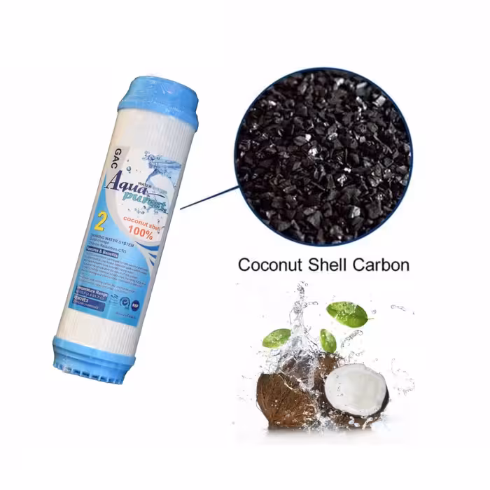 فیلتر دستگاه تصفیه کننده آب آکوا پیورست مدلRO-COCONUT SHELL مجموعه 5 عددی