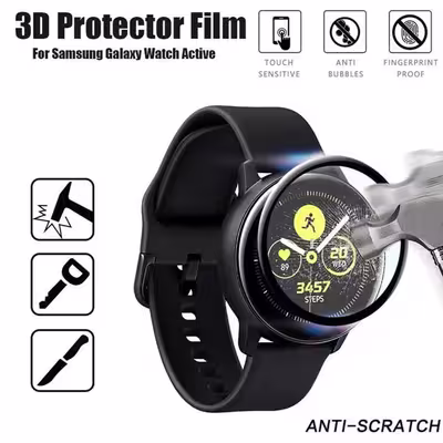 محافظ صفحه نمایش لاین مدل RT007 مناسب برای ساعت هوشمند سامسونگ Galaxy Watch Active 40mm بسته سه عددی