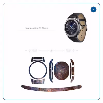 برچسب ماهوت طرح Universe-by-NASA-6 مناسب برای ساعت هوشمند سامسونگ Galaxy Gear S3 Classic