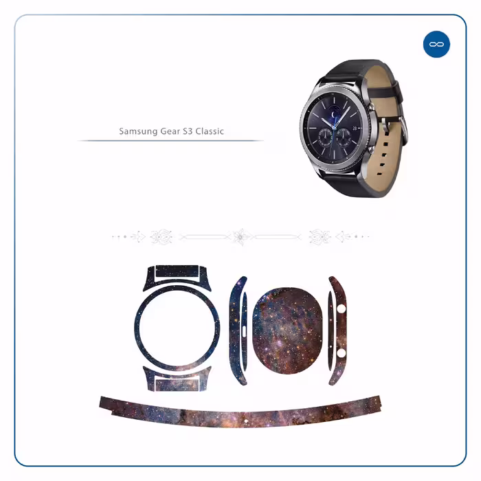 برچسب ماهوت طرح Universe-by-NASA-6 مناسب برای ساعت هوشمند سامسونگ Galaxy Gear S3 Classic
