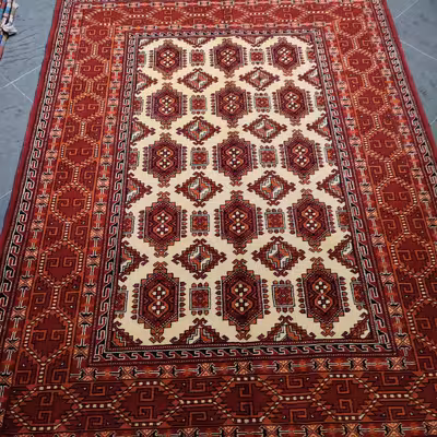 فرش دستبافت سه متری طرح لوزی کد AA380