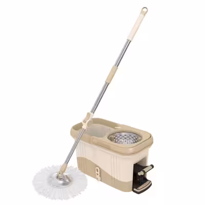 ست سطل و زمین شوی چرخشی شاین مدل صدف