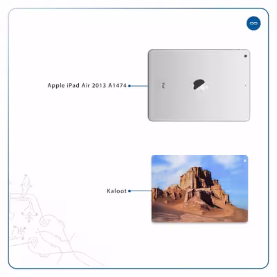برچسب پوششی ماهوت مدل Kaloot مناسب برای تبلت اپل iPad Air 2013 A1474