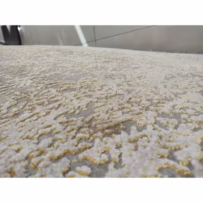 فرش ماشینی زمرد مشهد طرح پتینه مدل AN013 زمینه نقره ای