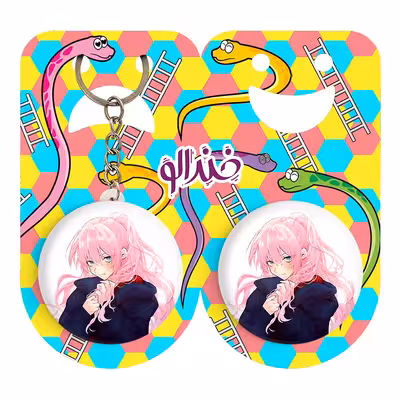 پیکسل خندالو مدل شیکیموری سان انیمه شیکیموری کد 15883 به همراه جاکلیدی