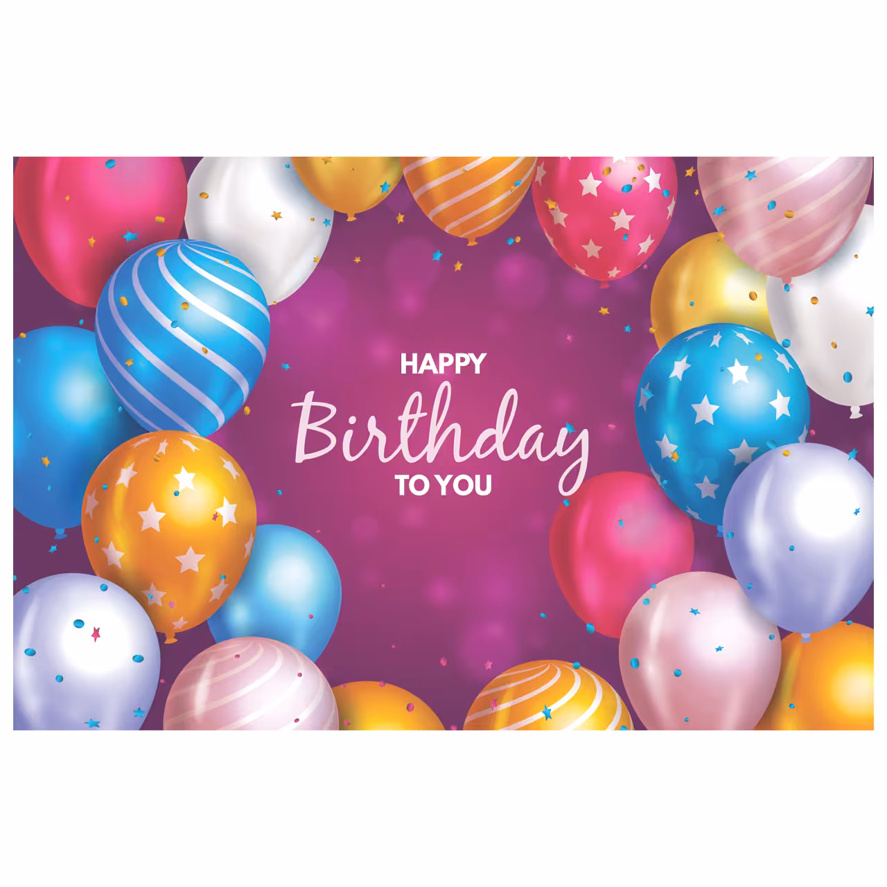 بنر تم تولد طرح بادکنک کد 2008