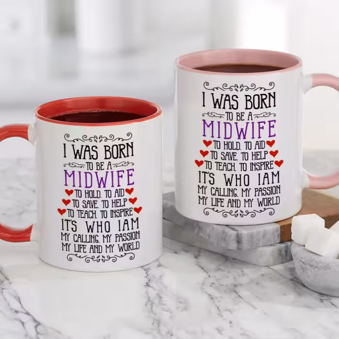 ماگ طرح دانشجو مامایی