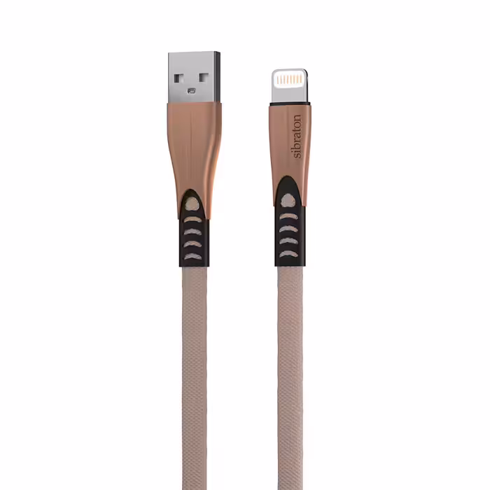 کابل تبدیل USB به لایتنینگ سیبراتون مدل S255i طول 1.1 متر