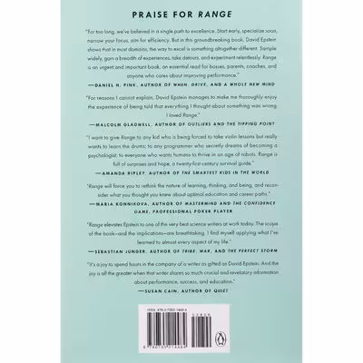 کتاب Range اثر David Epstein انتشارات Riverhead Books