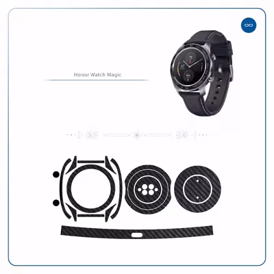 برچسب ماهوت طرح Carbon Fiber مناسب برای ساعت هوشمند آنر watch magic